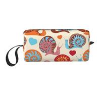 QGWDYYJQ Petit sac de maquillage imprimé escargot mignon sac de rangement