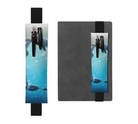 QGWDYYJQ Porte-stylo en cuir imprimé Winter The Dolphin, Noir , Taille unique, Pochette à monnaie