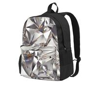 QGWDYYJQ Sac à dos pour ordinateur portable Motif abstrait et strass