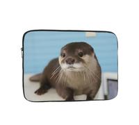 QGWDYYJQ Sac de protection pour ordinateur portable imprimé loutre mignon