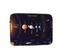 QGWDYYJQ Sac de protection pour ordinateur portable Motif système solaire Jupiter Saturne