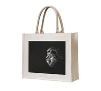 QGWDYYJQ Sac fourre-tout en toile imprimée lion