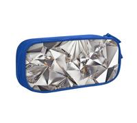 QGWDYYJQ Trousse à crayons à paillettes avec motif abstrait et cristal imprimé, bleu, Taille unique, Pochette à monnaie