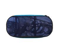 QGWDYYJQ Trousse à crayons avec imprimé bateau pirate pleine lune, Noir , Taille unique, Pochette à monnaie