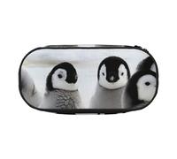 QGWDYYJQ Trousse à crayons avec imprimé pingouin empereur, Noir , Taille unique, Pochette à monnaie
