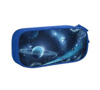 QGWDYYJQ Trousse à crayons avec motif lune étoiles et planètes, bleu, Taille unique, Pochette à monnaie