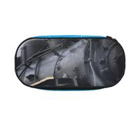 QGWDYYJQ Trousse à crayons avec motif train à vapeur et nuages, Noir , Taille unique, Pochette à monnaie