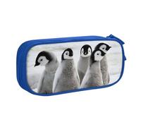 QGWDYYJQ Trousse de papeterie portable avec imprimé pingouin empereur, bleu, Taille unique, Pochette à monnaie