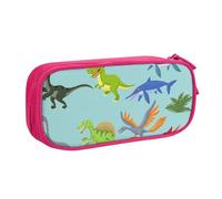 QGWDYYJQ Trousse de papeterie portable avec motifs de dinosaures, rose, Taille unique, Pochette à monnaie