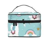 QGWDYYJQ Trousse de toilette de voyage avec imprimé lama mignon