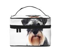QGWDYYJQ Well-Behaved Schnauzer Trousse de toilette de voyage Motif schnauzer