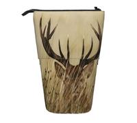 QGWDYYJQ Whitetail Deer Fawn in Wilderness Stag Crayon télescopique vertical organiseur