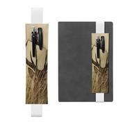 QGWDYYJQ Whitetail Trousse à crayons en cuir avec motif cerf faon dans la nature, blanc, Taille unique, Pochette à monnaie