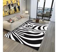 QGYFRE Petit Tapis D Entree Maison paillasson Interieur rectangulaire pour Le Salon. 50x80CM Bleu et Blanc vestiaire entrée extérieur Bebe