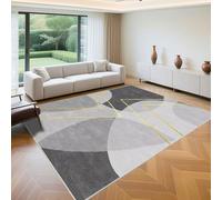 QGYFRE Tapis De Chambre À Coucher d Entree Exterieur 180x220cm Gris Rectangle rayé Moderne for Adolescent,Chaise Bureau,Chambre Ado Pas Chers