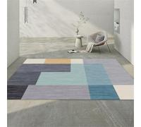 QGYFRE Tapis De Couloir Chambre Bébé antiderapant rectangulaire Bleu pour Le Salon. 70x140CM Gris Moquette exterieure Balcon Enfant