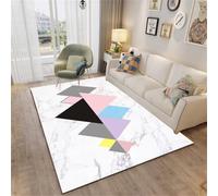 QGYFRE Tapis pour Gamelle Chat Chambre Fille Lavable Multicolore Rose paillasson intérieur Gris 90x150CM tais ado Garcon de Sol Enfant Carré