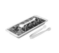 QHa698 Plateau en acier inoxydable pour congélateur avec levier réutilisable pour bar et cuisine (argenté, 28 cm)