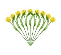 QHa766 Lot de 10 fleurs blanches à grande tête pour vase, centre de table, maison, mariage, bouquet de fleurs (D, 33 x 6 x 6 cm)