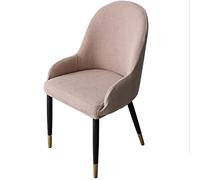 QHDXL Couverture De Chaise avec Accoudoir Housse De Chaise Salle A Manger Extensible Scandinave 1/2/4 Pieces Housse de Dossier Arc Recouvre De Fauteuil Salon Lavable pour Bureau,Mariage