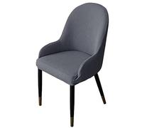 QHDXL Couverture De Chaise avec Accoudoir Housse De Chaise Salle A Manger Extensible Scandinave 1/2/4 Pieces Housse de Dossier Arc Recouvre De Fauteuil Salon Lavable pour Bureau,Mariage
