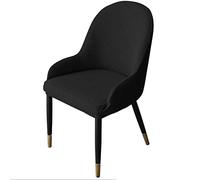 QHDXL Couverture De Chaise avec Accoudoir Housse De Chaise Salle A Manger Extensible Scandinave 1/2/4 Pieces Housse de Dossier Arc Recouvre De Fauteuil Salon Lavable pour Bureau,Mariage
