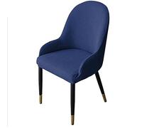 QHDXL Couverture De Chaise avec Accoudoir Housse De Chaise Salle A Manger Extensible Scandinave 1/2/4 Pieces Housse de Dossier Arc Recouvre De Fauteuil Salon Lavable pour Bureau,Mariage
