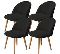 QHDXL Housse de Chaise Arc de Coquille Jacquard Extensible Housse De Chaise Salle A Manger Scandinave 1/2/4 Pieces Couleur Unie Housse De Chaise Protecteur pour Salon Bureau,Mariage
