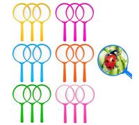 QHFlashbuy 18 Pièces Loupes pour Enfants,Loupe Jouet pour Enfants Colorée,Loupe Enfant Insecte pour Observant Les Insectes et Les Plantes