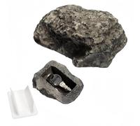 QHFlashbuy Boîte À Clés De Porte,Pierre à Clés Cachette Avec Compartiment Secret,Cache Clef Exterieur,Cachette Clé Secrète pour Jardin et Extérieur,Boîte à Clés Aspect Pierres Pour L'extérieur