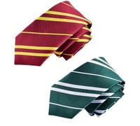 QHFlashbuy Cravate Ecusson Tissé,2 PCS Cravate de Cosplay de Magicien,Sorcier Accessoire Cosplay Mardi Gras Halloween et Soirée à Thème Magique