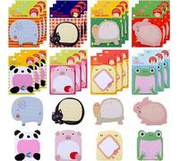 QHFlashbuy Feuillets Autocollants 24 Pièces Mini Note Autocollantes,Feuilles Notes Autocollantes Mignonnes,480 Pages Sticky Notes,Notes Collantes pour L'école,Mémo de Bureau