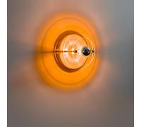 QHFTREX Applique Murale Ronde Moderne créative à 3 Couches en Acrylique Transparent, luminaire décoratif d'intérieur Bauhaus, 6 Couleurs Disponibles, Applique Murale Minimaliste en Fer pour Chambre à