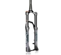 QHIYRZE 20/24 Pouces Fourche À Suspension VTT Course 140mm Étudiants Adolescents Fourche Air Vélo De Montagne 1-1/2 Conique Fourche Avant Axe Traversant 15 * 100mm Frein À Disque Léger(24'')
