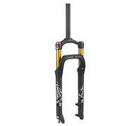 QHIYRZE Fourche À Suspension Pneumatique VTT 26 X 4,0 Fat Bike Fork Travel 110 Mm Rebond Réglable 28,6 Mm Fourche Avant Droite Verrouillage Manuel, for Snow Beach XC/AM
