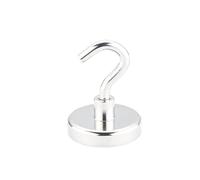 QHKNUYOAX 6Pcs Multi-Color Magnetic Storage Hooks, Weight Capacity, Magnets for Hanging On Refrigerators and Ceilings for Walls, Living Room(White)(Silver)