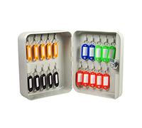 QHKNUYOAX Armoire à clés avec Serrure à clé, 20 Crochets for clés, Rangement sécurisé for Maisons, hôtels, écoles, boîte à clés (Blanc 16 x 20 x 8 cm) (Blanc 16 x 20 x 8 cm)