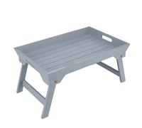 QHKNUYOAX Table de lit Pliante Multi-usages for Pique-Nique, en Plein air, Plateau Stockage collations et Fruits for canapé(30x20x11.5cm 2)