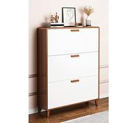 QHLIANGL Armoire à Chaussures cachée, Armoire à Chaussures avec 3 tiroirs rabattables, Armoire à Chaussures pour entrée Mince, étagère à Chaussures autoportante étroite et Mince, Organisateur de cha