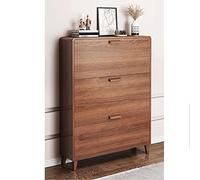 QHLIANGL Armoire à Chaussures cachée, Armoire à Chaussures avec 3 tiroirs rabattables, Armoire à Chaussures pour entrée Mince, étagère à Chaussures autoportante étroite et Mince, Organisateur de cha