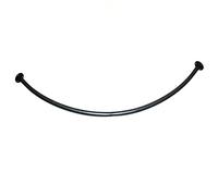 QHLIANGL Tringle à Rideau d'angle Noire pour Cabine d'essayage 70 x 70 cm, étagère en métal pour Dressing et Cabine d'essayage, Tringle à Rideau de Douche élégante avec étagères Simples