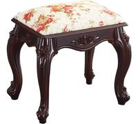 QHLMLL Banc de coiffeuse rectangulaire de style européen avec pieds en plastique en acier, petit tabouret pour salle de bain, chambre à coucher, salon, table basse de 35 cm de haut S
