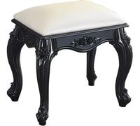 QHLMLL Banc de coiffeuse rectangulaire de style européen avec pieds en plastique en acier, petit tabouret pour salle de bain, chambre à coucher, salon, table basse de 35 cm de haut S