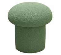 QHLMLL Banc de coiffeuse, tabouret de coiffeuse champignon, repose-pieds moderne ou siège de table d'appoint, repose-pieds doux pour chambre à coucher, salon (vert, 36 cm)