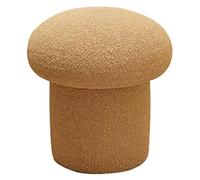 QHLMLL Banc de coiffeuse, tabouret de coiffeuse champignon, repose-pieds moderne ou siège de table d'appoint, repose-pieds doux pour chambre à coucher, salon (jaune, 43 cm)