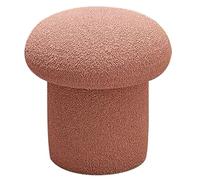 QHLMLL Banc de coiffeuse, tabouret de coiffeuse champignon, repose-pieds moderne ou siège de table d'appoint, repose-pieds doux pour chambre à coucher, salon (rose, 36 cm)