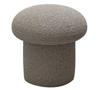 QHLMLL Banc de coiffeuse, tabouret de coiffeuse champignon, repose-pieds moderne ou siège de table d'appoint, repose-pieds doux pour chambre à coucher, salon (gris, 43 cm)