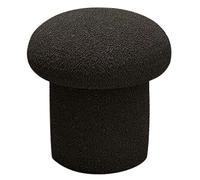 QHLMLL Banc de coiffeuse, tabouret de coiffeuse champignon, repose-pieds moderne ou siège de table d'appoint, repose-pieds doux pour chambre à coucher, salon (noir, 36 cm)