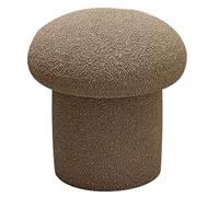 QHLMLL Banc de coiffeuse, tabouret de coiffeuse champignon, repose-pieds moderne ou siège de table d'appoint, repose-pieds doux pour chambre à coucher, salon (marron, 36 cm)