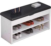 QHLMLL Banc de rangement à chaussures moderne avec coussin pour couloir, entrée, tabouret à langer blanc pour maison, canapé, banc 80 x 30 x 43 cm